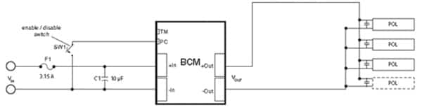 The Vicor BCMs are designed to efficiently power converters